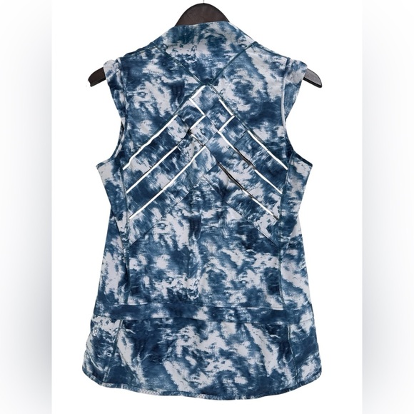 Lululemon Light Speed Vest Women’s Sea Side Silver Fox Blue Lattice - Picture 4 of 8